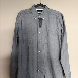 Tommy Hilfiger Men's Blue Button-Down Shirt